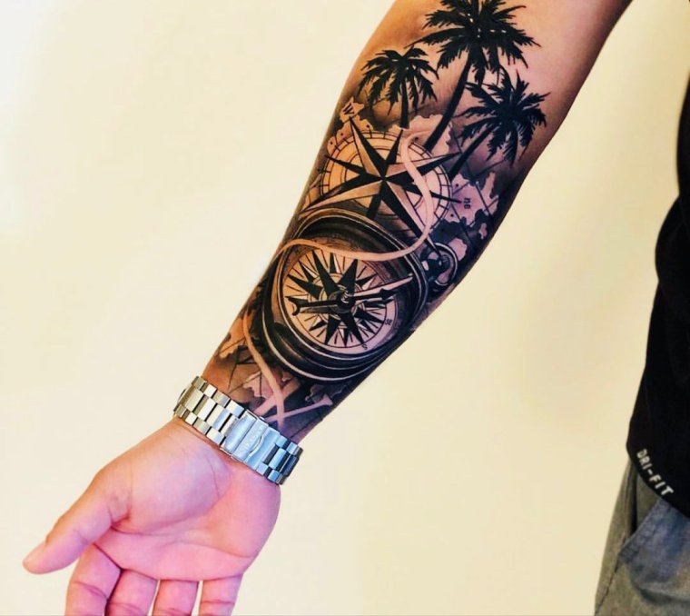 Тату на руке мужские