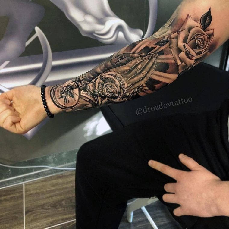 Эксклюзивные тату для мужчин на руке