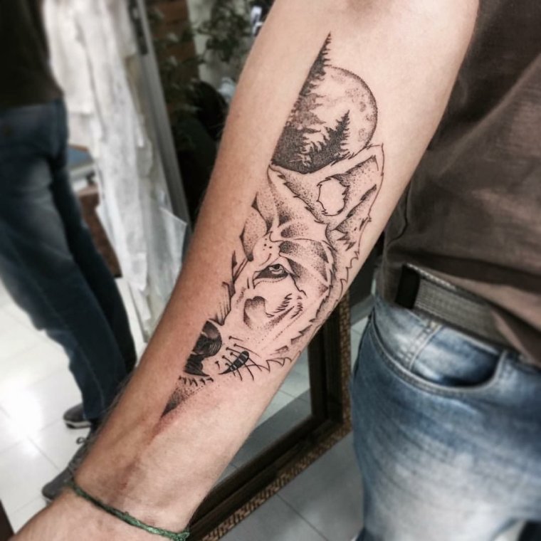 Тату на предплечье мужские маленькие