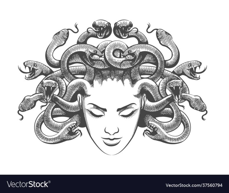 Медуза Горгона тату