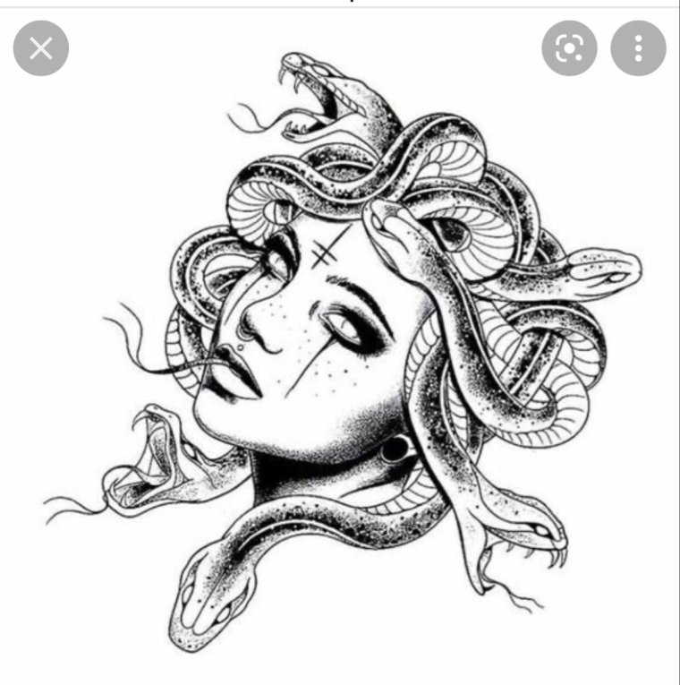 Медуза Горгона линии