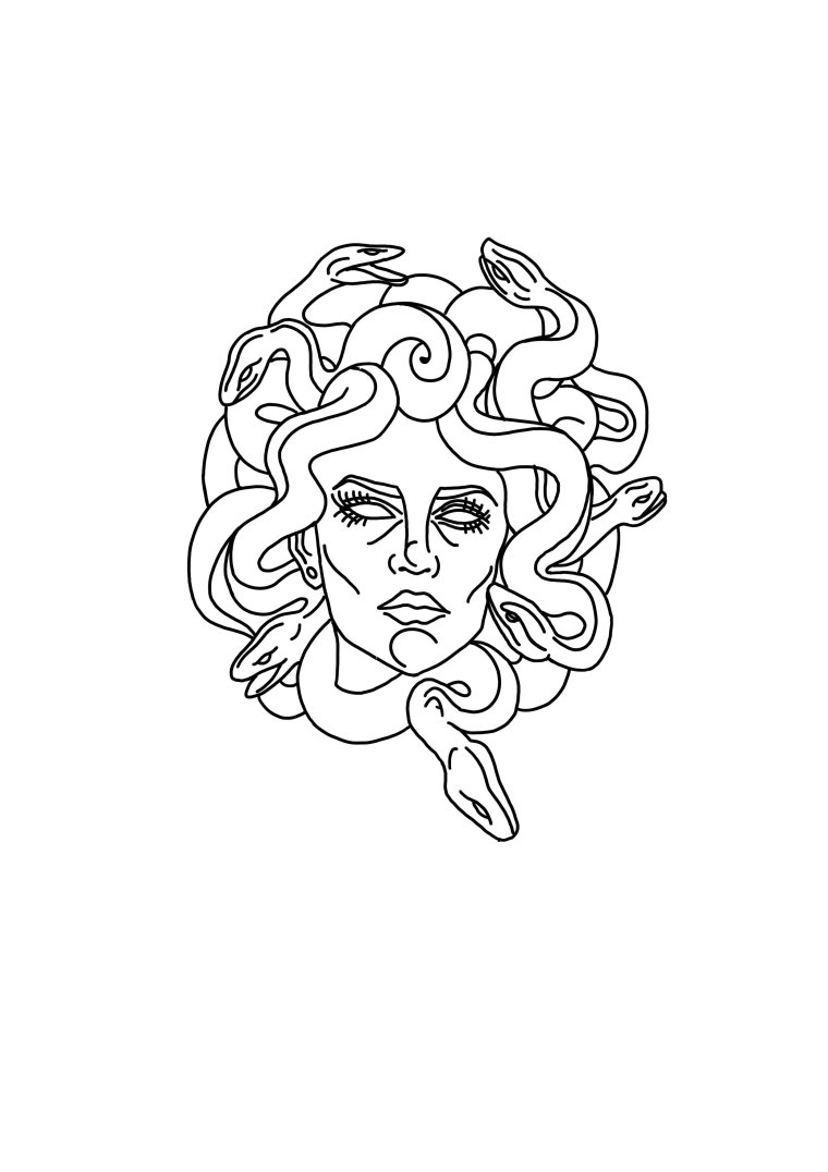 Медуза Горгона анфас