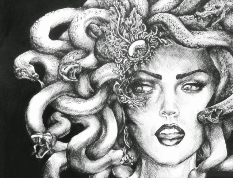 Медуза Горгона статуя