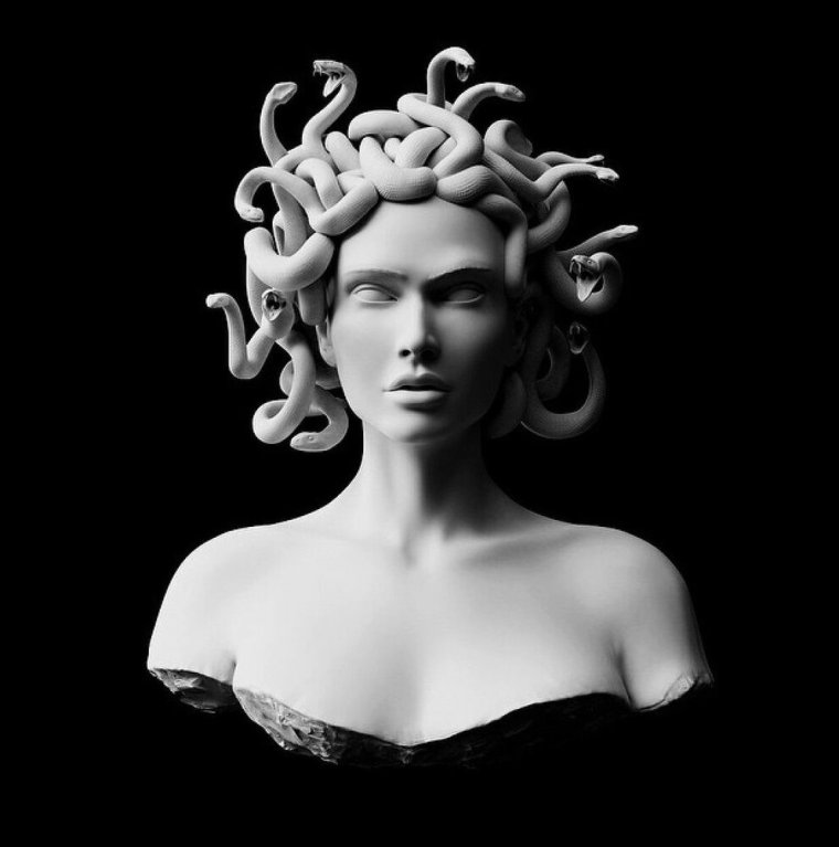 Медуза Горгона тату Графика