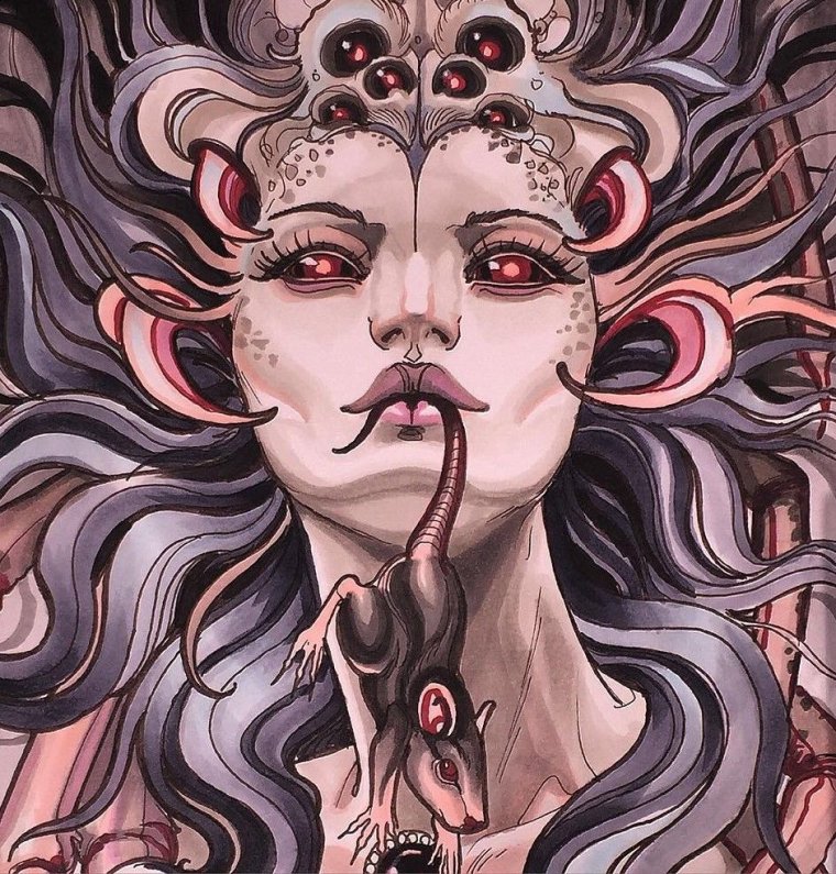 Медуза Горгона в полный рост