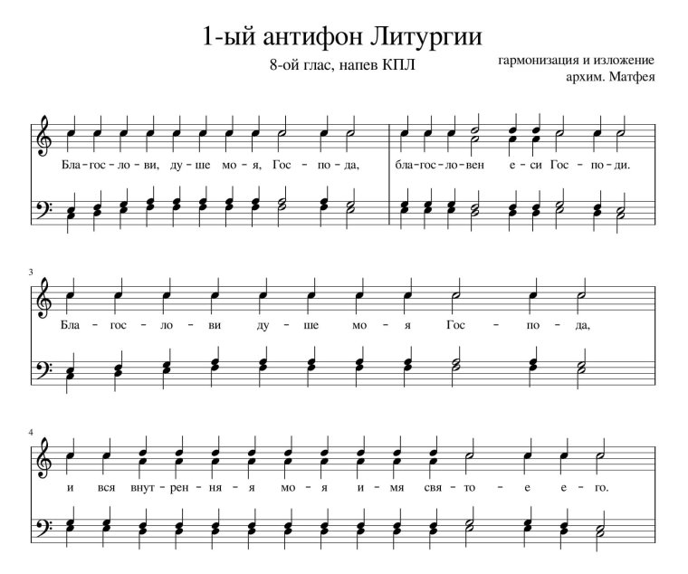 Покаяния отверзи ми двери Ноты Бортнянский