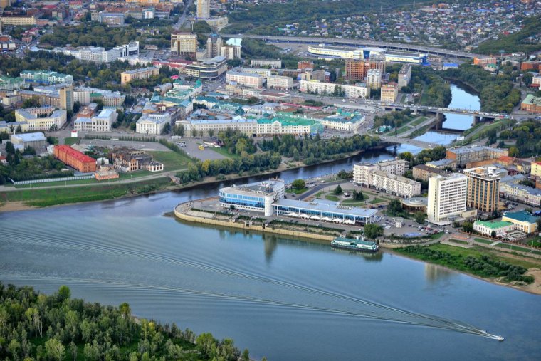 Омск Иртыш и Омь