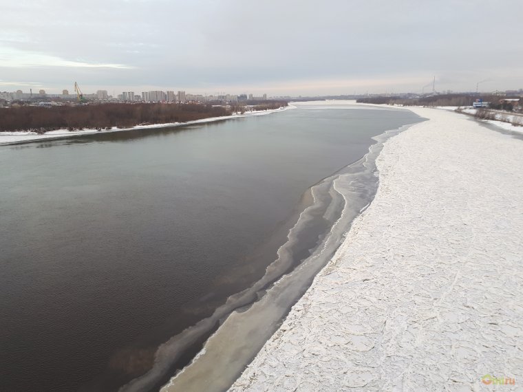 Иртыш Омск зимой