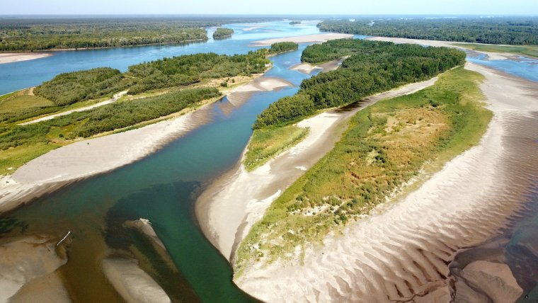 Новый остров на Иртыше