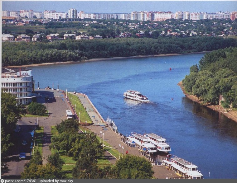 Город Омск река Иртыш