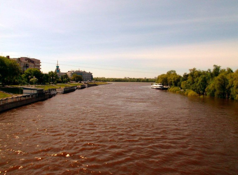 Устье реки Омь