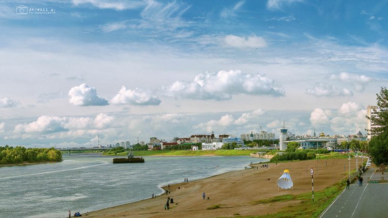 Река Иртыш Омск