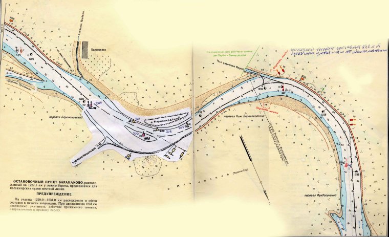 Лоцманская карта реки Обь