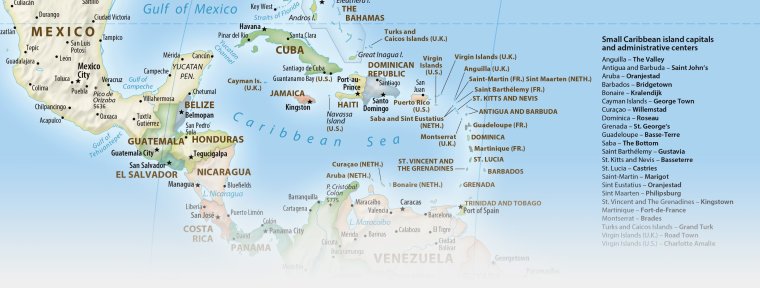 Остров Ангилья на карте