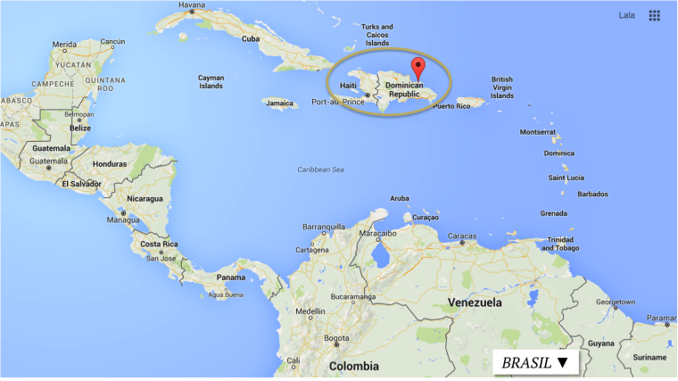 Большие Антильские острова на карте мира