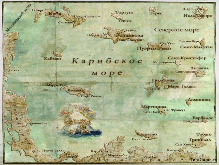 Корсары 3 город потерянных кораблей карта архипелага