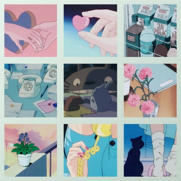 Эстетичные коллажи аниме