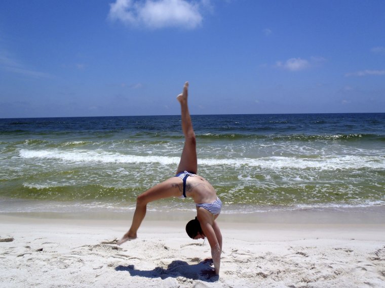 Гимнастика на пляже