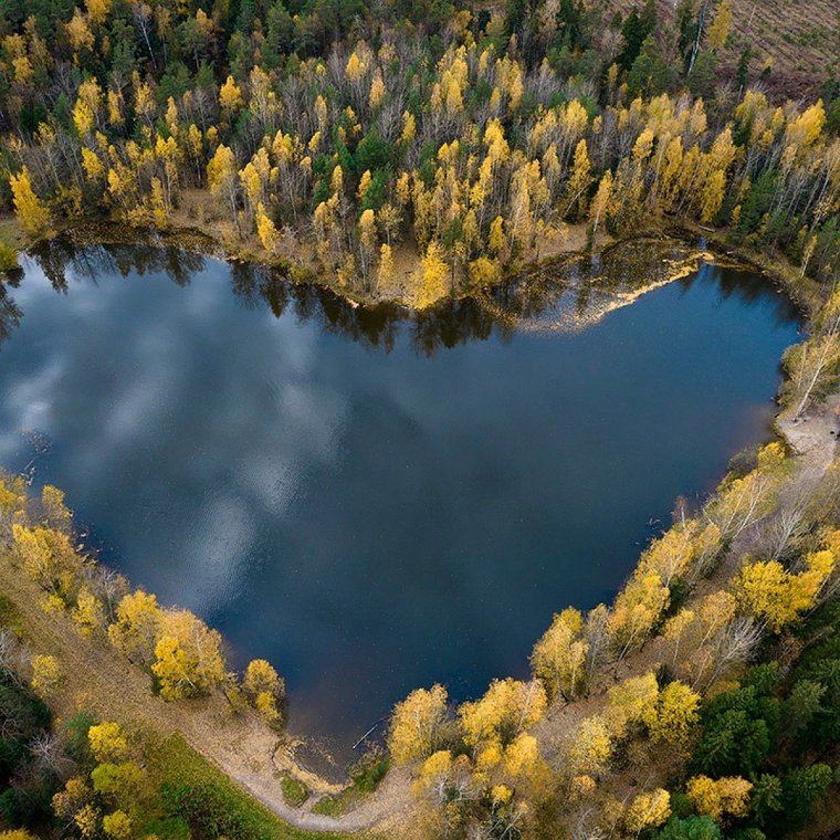 Озеро сердце Ивановские озера