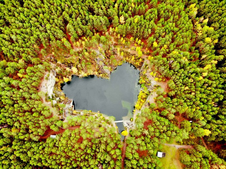 Тальков камень с высоты птичьего полета