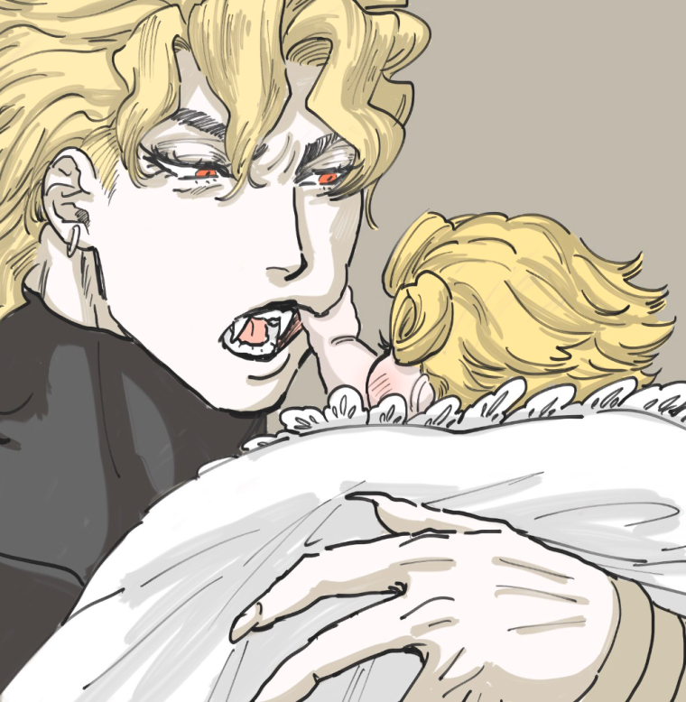 Jojo арт Dio and giorno
