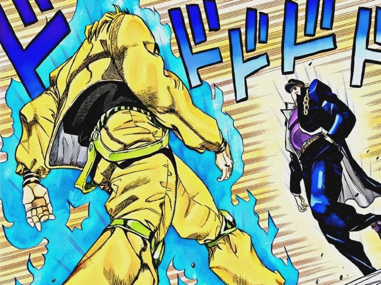 Джо Джо и дио идут друг на друга