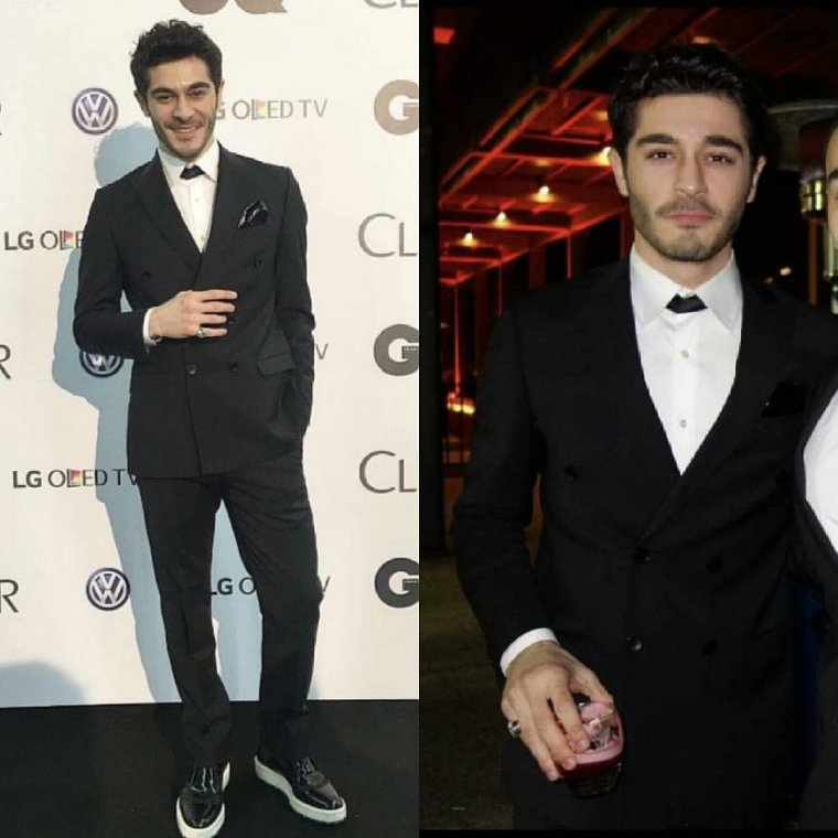 Бурак Дениз в белом смокинге