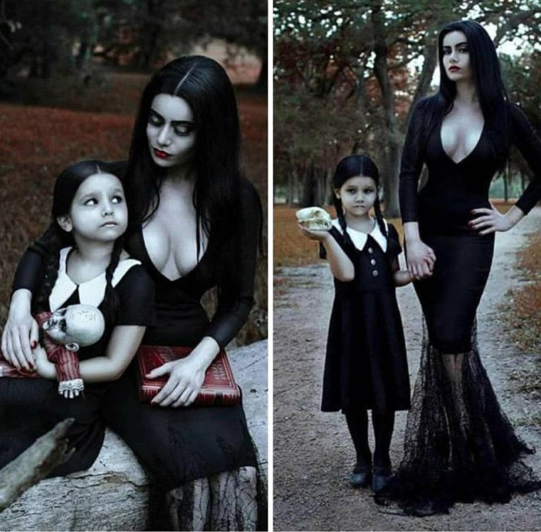 Мартиша и Уэнздей Аддамс