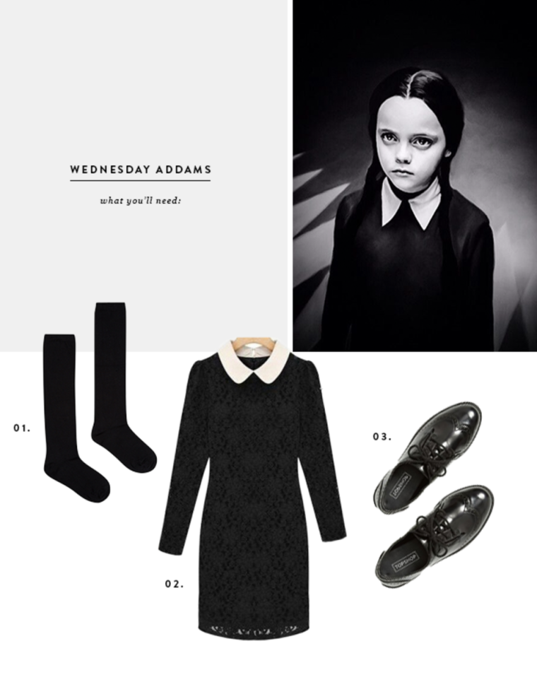 Одежда Венсдей Аддамс