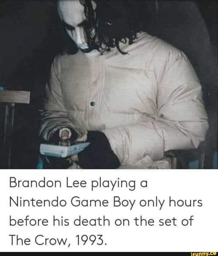 Брэндон ли смерть на съемочной площадке