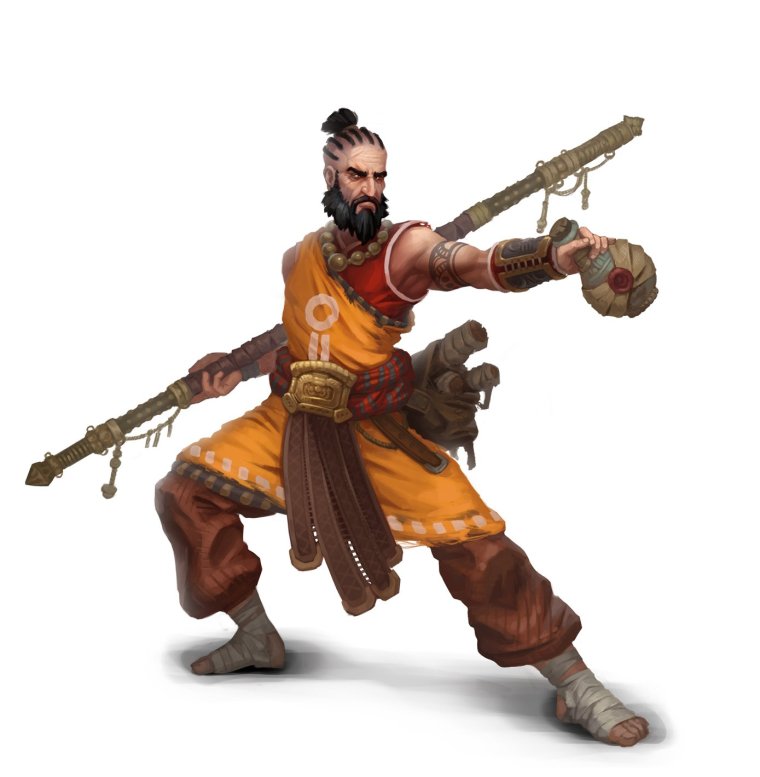 Обезьяны монахи арт фэнтези