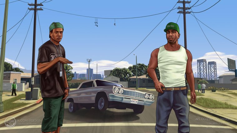 Grand Theft auto San Andreas Гроув стрит