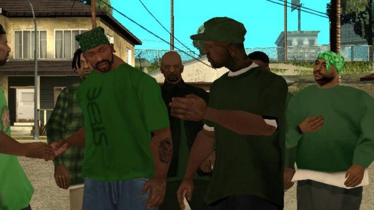 ГТА Сан андреас Грув стрит банда