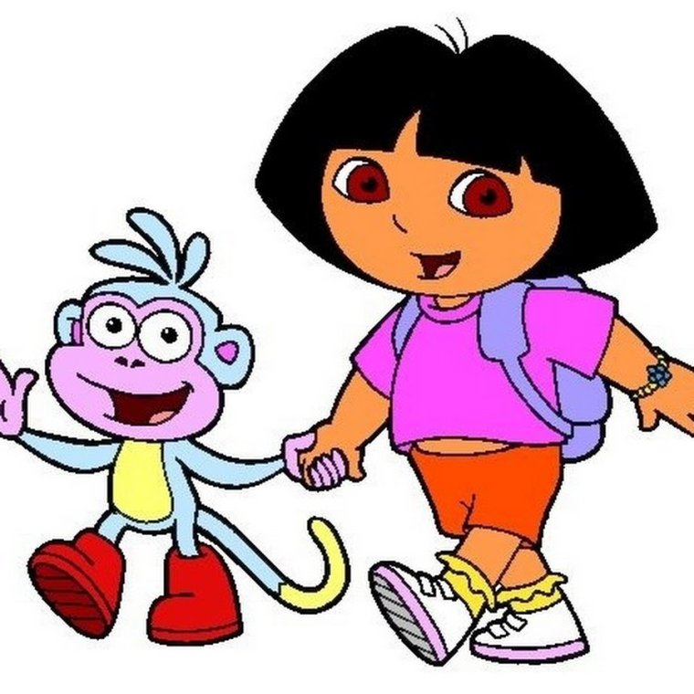 Башмачок на белом фоне Даша путешественница