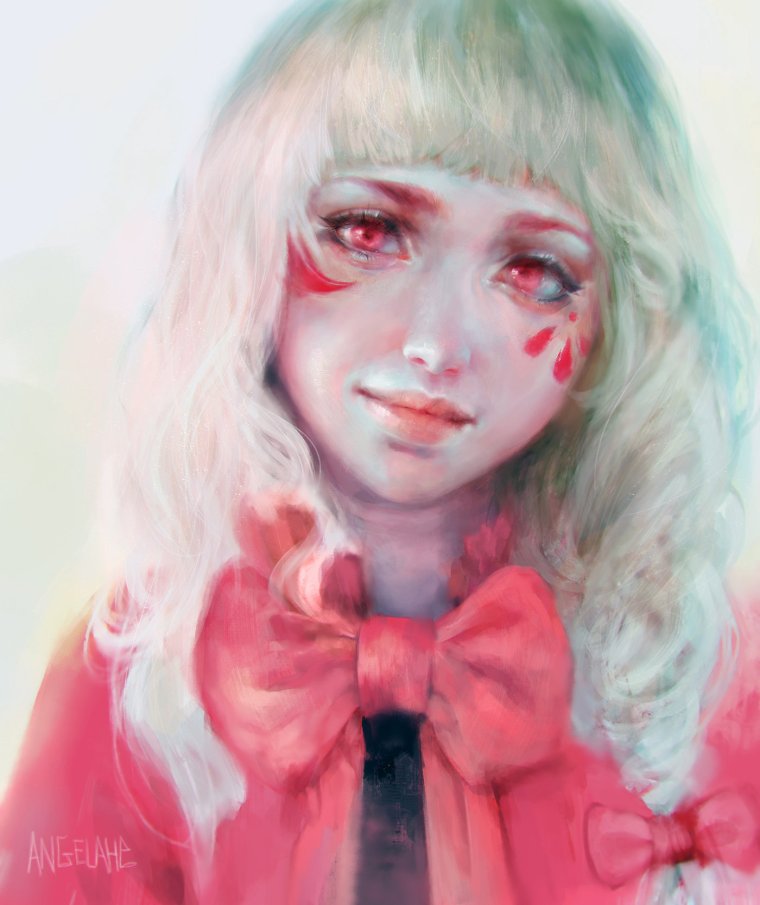 Девушка со стертым глазом