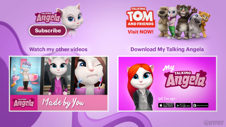 My talking Angela Mini games