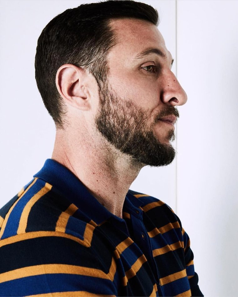 Пабло Шрайбер с бородой