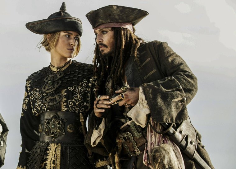 Джек Воробей и Элизабет Суонн