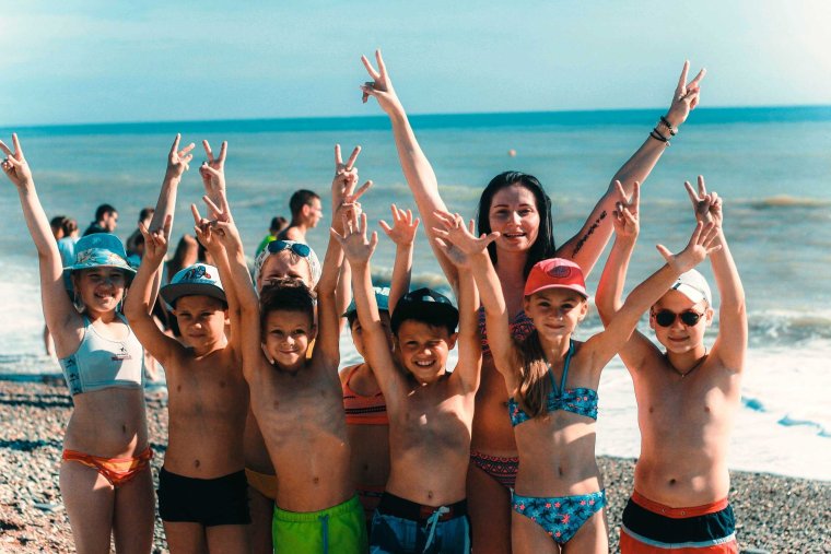 Детский лагерь Артек пляж