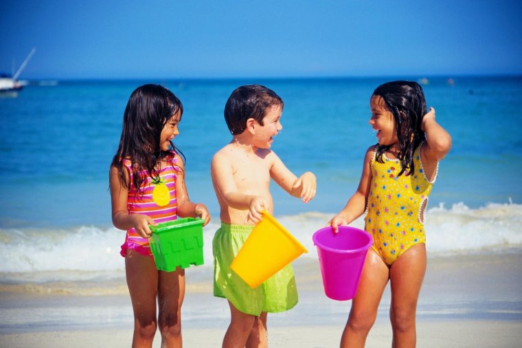 Лето пляж дети