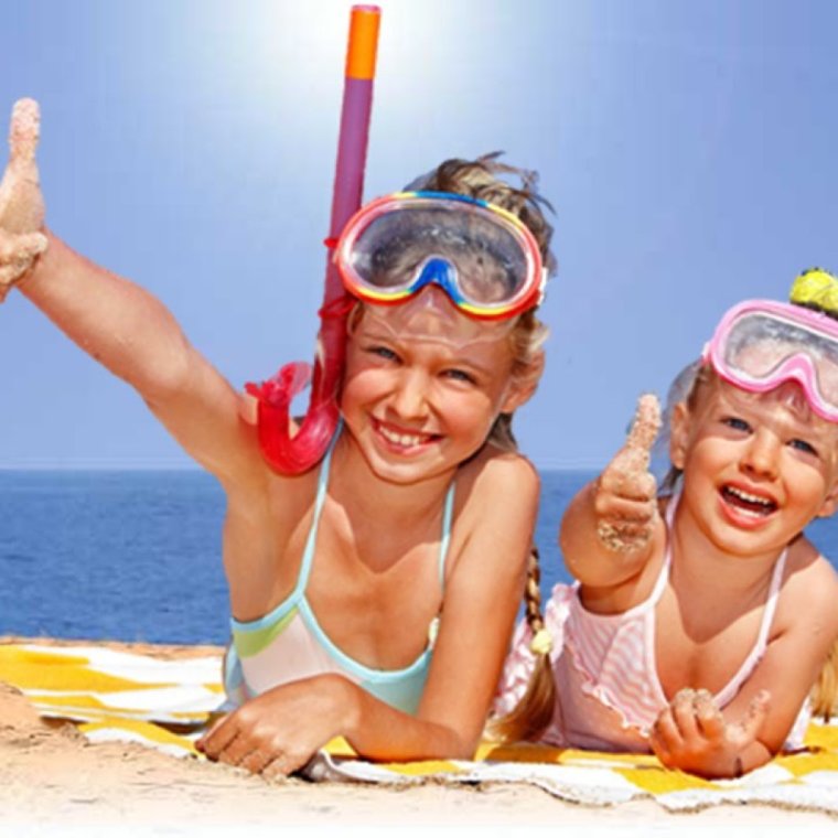 Лето пляж дети