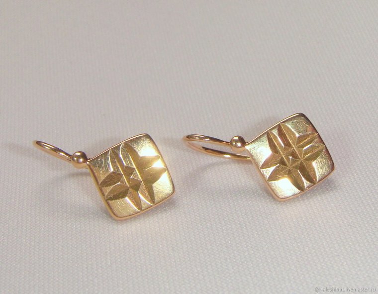 Серьги Люз 583 проба