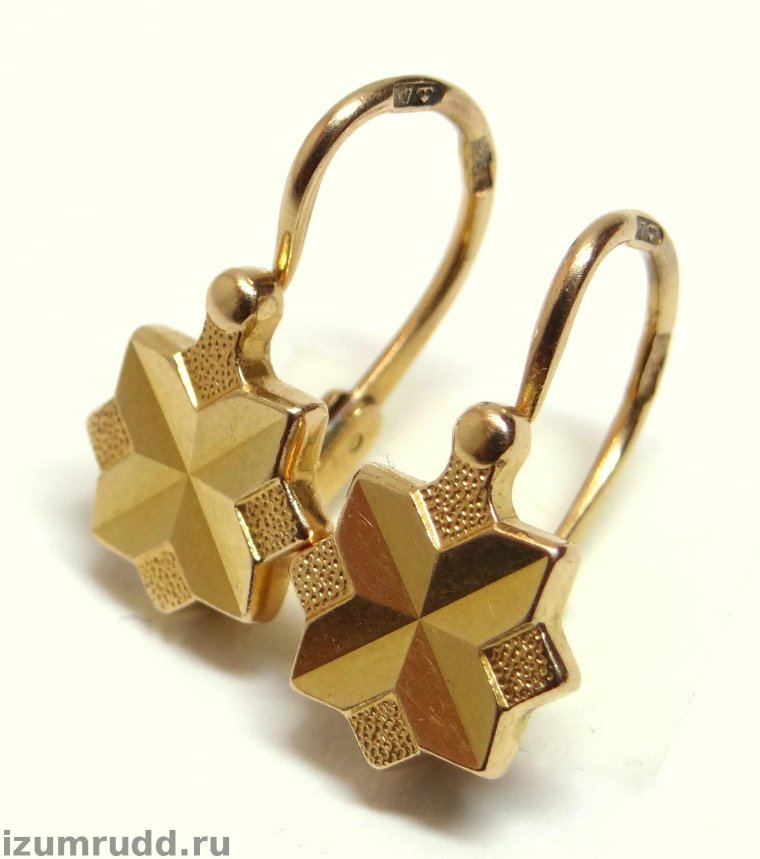 Серьги золотые Italina 583 пробы