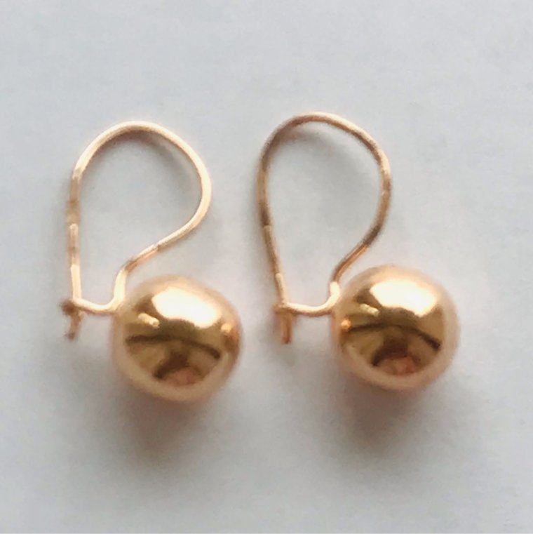 Винтажные золотые серьги СССР