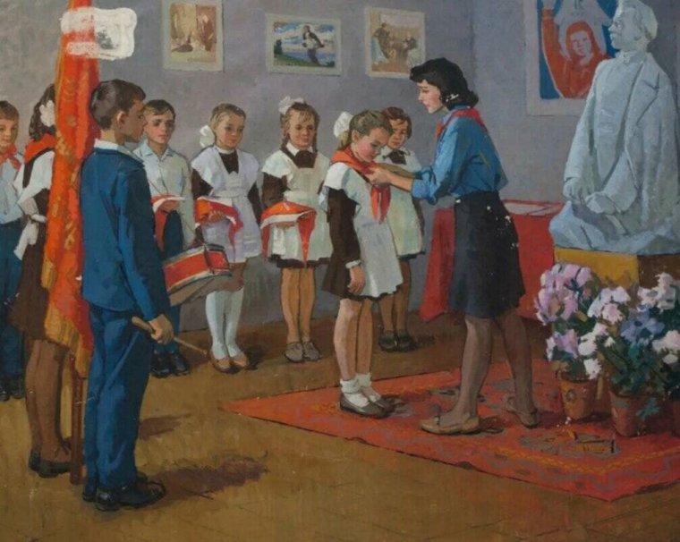 Иван тихий "прием в пионеры" (1952)