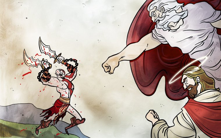 Кратос God of War приколы