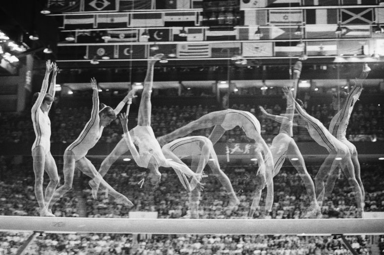 Ольга Корбут в Монреале 1976