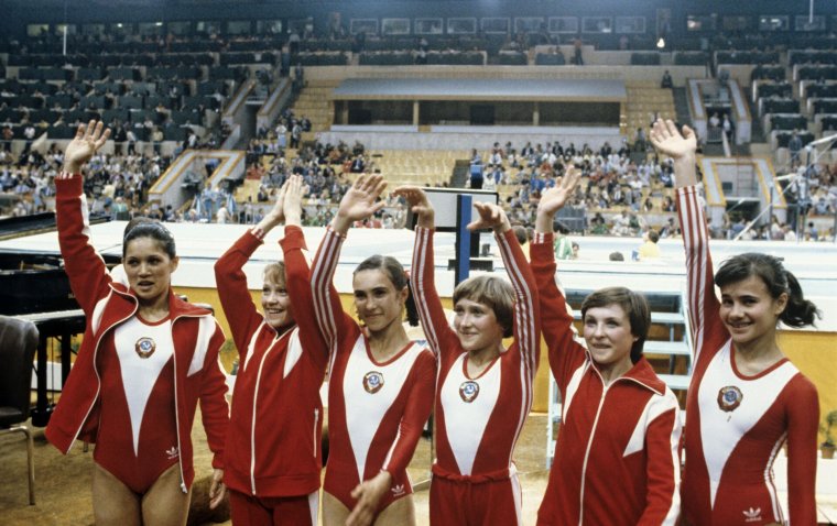 Олимпиада 1980г в Москве спортивная гимнастика сборная России