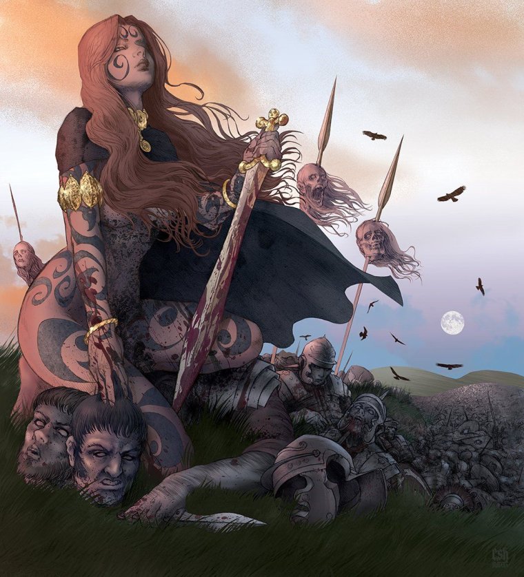 Кельты племя фэнтези арт