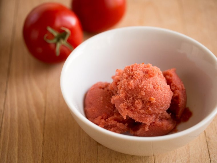 Томатное мороженое